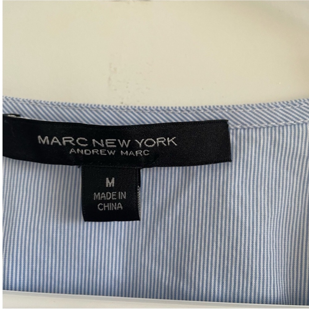 Marc New York Light Blue Ruffle Blouse - Picture 3 of 5